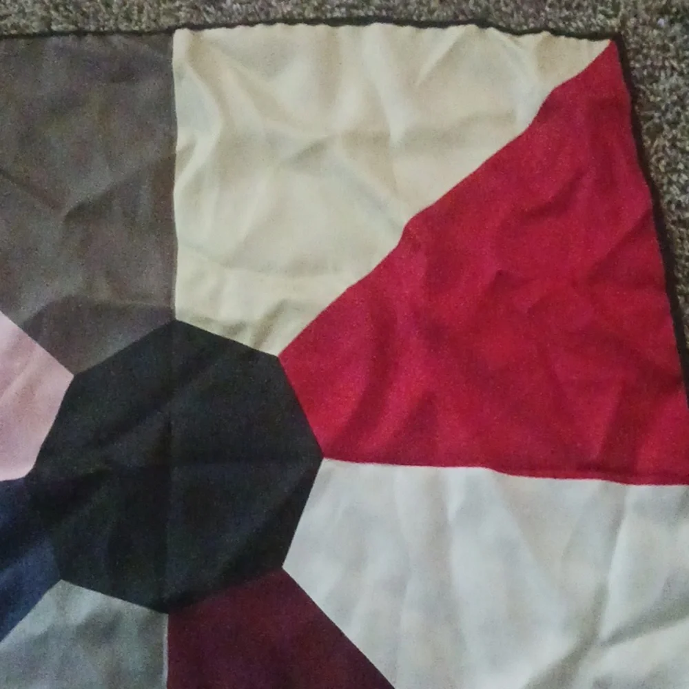 Ashear Vintage ladies silk square scarf 18